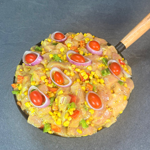 Poulet mariné frit 750 gr