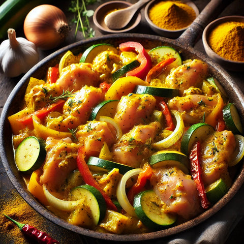 Poulet mariné frit 750 gr