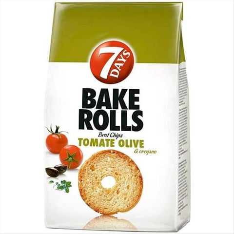 Bake Rolls Ντομάτα Ελιά 7 Days (160 g)