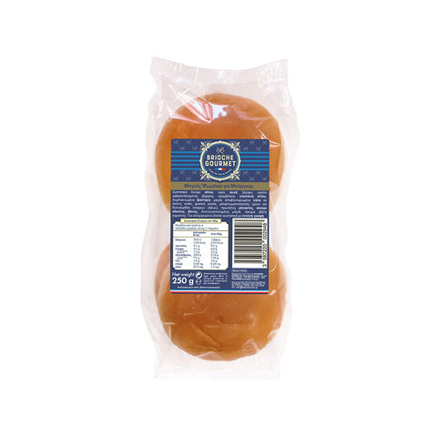 Ψωμάκια Μπριος Για Μπέργκερ Brioche Gourmet (250g)