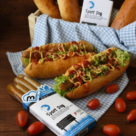 Fitness Λουκάνικο Frankfurt Με Άπαχο Ελληνικό Κρέας, Ασπράδι Αβγού, Φακές, Λιναρόσπορο & Τζίντζερ 160g