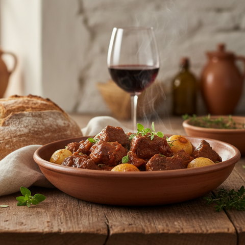 Μοσχαράκι στιφάδο με μικρά κρεμμυδάκια: Που λιώνει στο πιρούνι