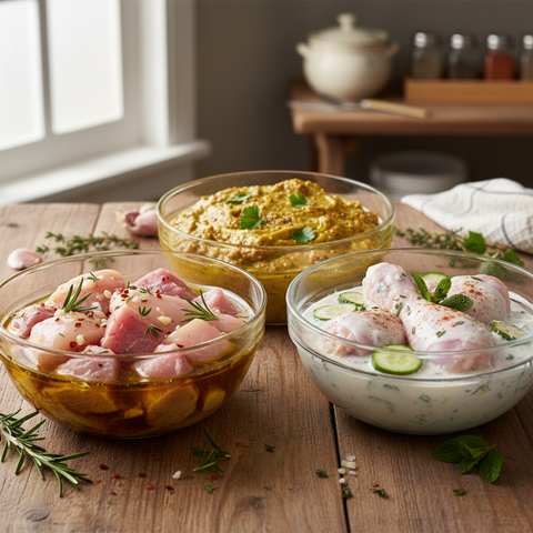 Λάδι, μουστάρδα ή γιαούρτι; Ποια βάση μαρινάδας να διαλέξεις.