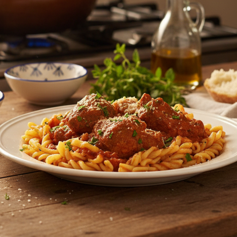 Αρνί κοκκινιστό με μακαρόνια: Κυριακάτικη συνταγή βήμα-βήμα