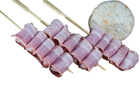 Handmade chicken bacon