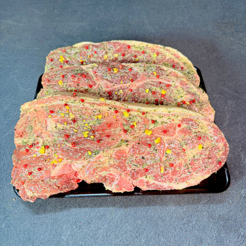 Boston Steak χοιρινό ελληνικής εκτροφής, ωμό φρέσκο premium κρέας με πλούσια μαρμάρωση και αυθεντική γεύση, ιδανικό για σχάρα, τηγάνι ή φούρνο, από το Siakos.gr