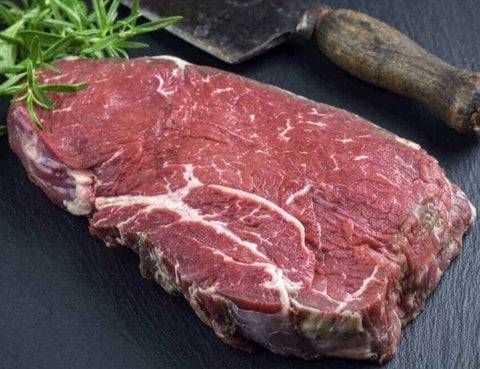 Bottom Round Steak Lean Black Angus Beef Prime Grain Fed Creekstone USA