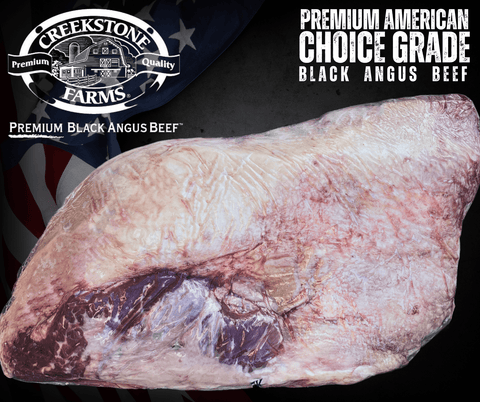 Brisket Black Angus Grain Fed Creekstone USA, ωμό φρέσκο premium μοσχαρίσιο κρέας USDA Prime με πλούσια μαρμάρωση, ιδανικό για slow cooking, smoker ή BBQ, από το Siakos.gr