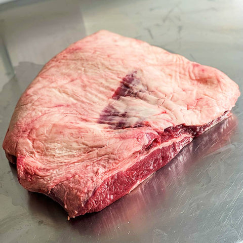 Alt Text:
Brisket Point Black Angus Grain Fed Creekstone USA, ωμό φρέσκο premium μοσχαρίσιο κρέας USDA Prime με πλούσια μαρμάρωση, ιδανικό για slow cooking και smoker, από το Siakos.gr
