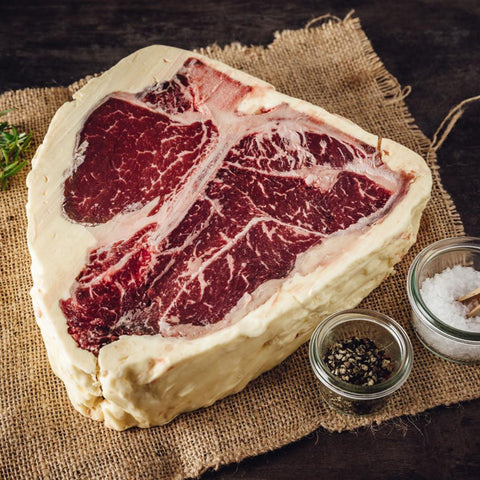 Butter Aged Porterhouse Black Angus Prime Creekstone USA 850g, ωμό φρέσκο premium steak grain fed με πλούσια μαρμάρωση και βουτυράτη γεύση, ιδανικό για grill ή φούρνο, από το Siakos.gr