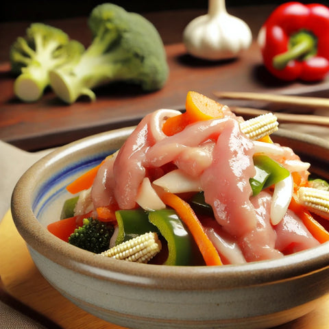 Κινέζικο κοτόπουλο με λαχανικά – έτοιμο για μαγείρεμα, ασιατική συνταγή με ελληνικό κοτόπουλο