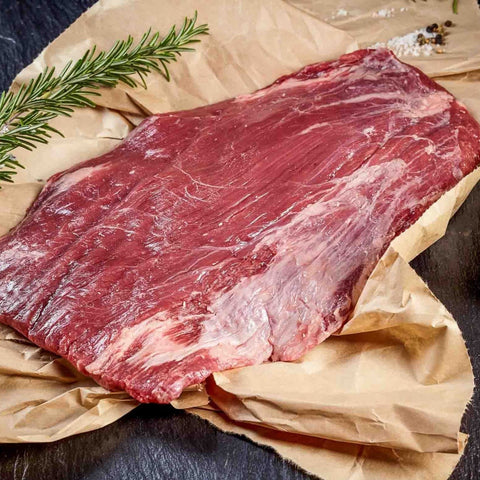 Flank Steak Ωρίμανσης 20 ημερών, ωμό φρέσκο μοσχαρίσιο κρέας Ισπανίας με φυσική μαρμάρωση και έντονη beef γεύση, dry aged για 20 ημέρες, ιδανικό για grill ή τηγάνι, από το Siakos.gr