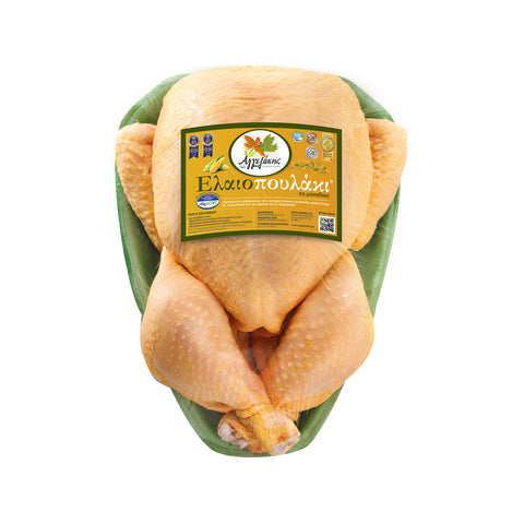 Ελαιοπουλάκι Αγγελάκης – ελληνικό κοτόπουλο εκτροφής με φυτική διατροφή και ελαιόλαδο, ζουμερό και μαλακό, από το Siakos.gr