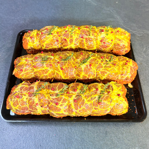 Pork loin stuffed with feta cheese &amp; sun-dried tomato 850 g