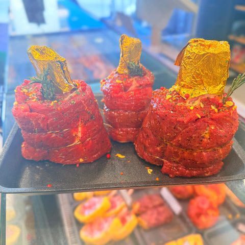 Short Ribs γεμιστό με μανιτάρια, Προσούτο και Τσένταρ 500 γρ
