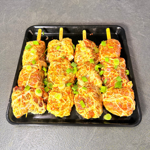 Αρνίσιο κοντοσούβλι μαριναρισμένο με πιπεριές & ντοματίνια – έτοιμο για ψήσιμο
