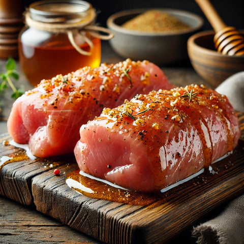 
ψαρονέφρι χοιρινό μαριναρισμένο με σάλτσα βουτύρου

