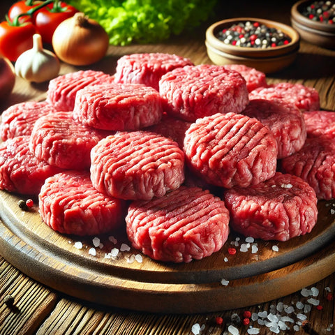 Mini Burger Beef, ωμά χειροποίητα μικρά μπιφτεκάκια από 100% μοσχαρίσιο κιμά ελληνικής εκτροφής, έτοιμα για ψήσιμο στο grill ή τηγάνι, premium ποιότητας από το Siakos.gr