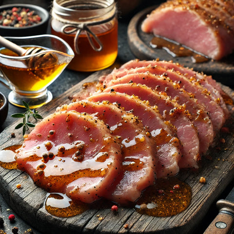 
Φιλετίνια χοιρινά με μέλι και μουστάρδα
