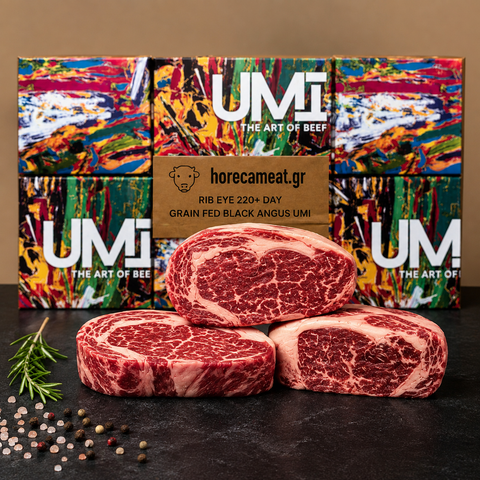 Rib Eye 220+ day grain fed Black Angus UMI