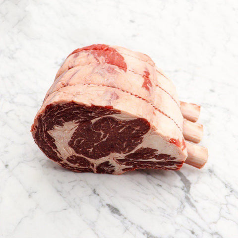 Rib Eye Bone In Standing Rib Roast Black Angus Greater Omaha USA, ωμό premium μοσχαρίσιο κρέας grain fed με κόκκαλο, φυσική μαρμάρωση και πλούσια γεύση, ιδανικό για φούρνο ή BBQ, από το Siakos.gr