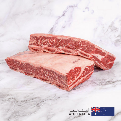 Short Ribs 180+ Days Grain Fed Golden Angus Australia John Dee – premium αυστραλιανό Angus με μαρμάρωση &amp; πλούσια umami γεύση, ιδανικό για slow cooking ή smoker, από το Siakos.gr
