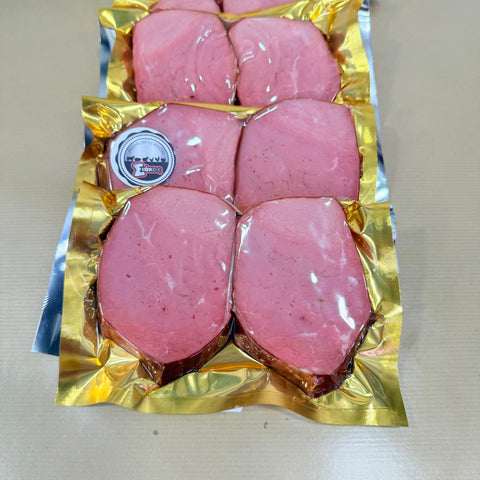 
Νουά μοσχαρίσιο καπνιστό ωμό, με έντονο άρωμα καπνίσματος, κατάλληλο για γρήγορο ψήσιμο.
