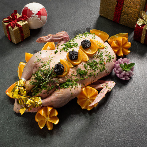 Πάπια Γεμιστή με Αποξηραμένα Φρούτα &amp; Πορτοκάλι – ολόκληρη, έτοιμη για ψήσιμο, από το Siakos.gr