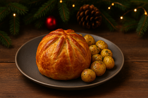 Pomegranate stuffed with lamb, Eurytania prosciutto and Mytilene oil 1 kg