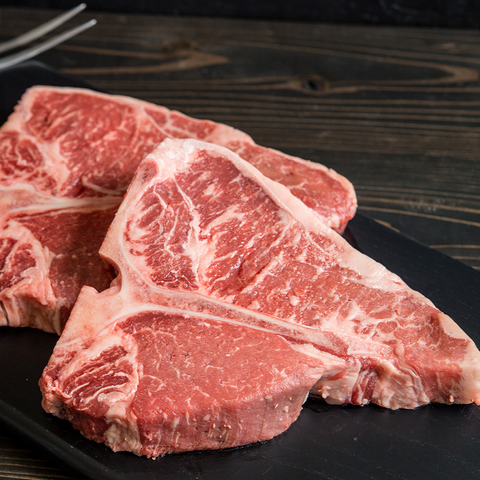 T-Bone Black Angus Prime Grain Fed Creekstone USA – premium USDA Prime steak με Striploin &amp; Tenderloin σε μία κοπή, ιδανικό για grill ή BBQ, από το Siakos.gr