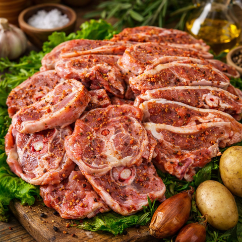 Τα Αρνίσια Παϊδάκια Έτοιμα για Σχάρα από Μπροστινό είναι η απόλυτη έκφραση της ελληνικής γεύσης— φρέσκα, επιλεγμένα από ελληνικά αρνιά ελευθέρας βοσκής, προμαριναρισμένα με αρωματικά βότανα και μπαχαρικά, και έτοιμα να μπουν στη σχάρα ή το BBQ.
Με τέλεια ισορροπία λίπους και κρέατος, κάθε κομμάτι ψήνεται ομοιόμορφα και αναδεικνύει τη γεμάτη, μεσογειακή γεύση του αρνιού.