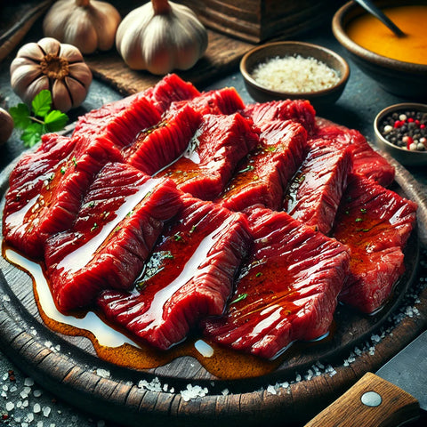 Black Angus beef fillets Marinated with butter sauce 500 g