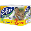 Χαρτί Υγείας σε Ρολό Pure & Soft Softex (10+2τεμ)