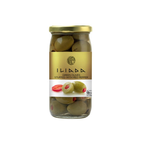 Ελιές Πράσινες γεμιστές με Πιπεριά ILIADA 370gr