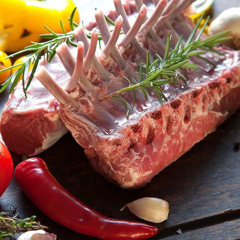 Καρέ Αρνιού Γαλλικής Κοπής με Μουστάρδα και Μέλι – μαριναρισμένο, έτοιμο για ψήσιμο, fresh frozen, από το Siakos.gr