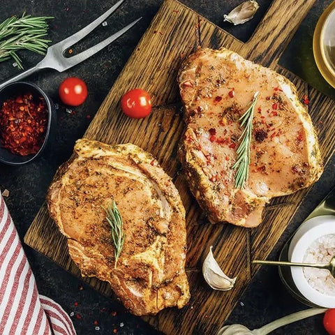 Φιλετάκια χοιρινά κόντρα μαριναρισμένα με μαύρο σκόρδο
