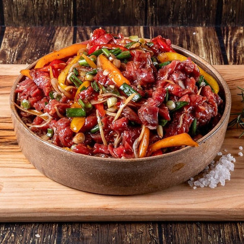 Tenderloin Ταϋλανδέζικο με Soya Sauce &amp; Λαχανικά – premium φιλέτο Black Angus Creekstone USA με αυθεντική Thai μαρινάδα και φρέσκα λαχανικά, από το Siakos.gr